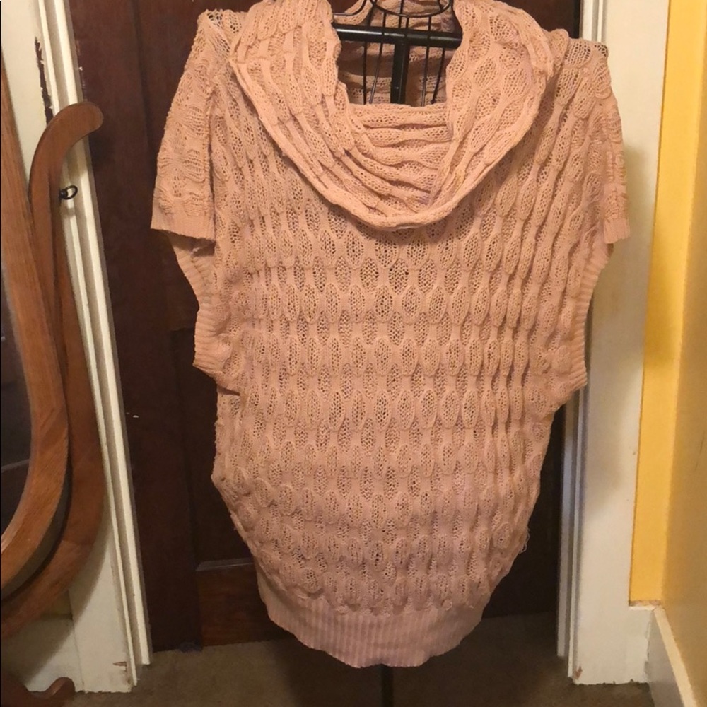 Mauve short sleeve sweater size 3x